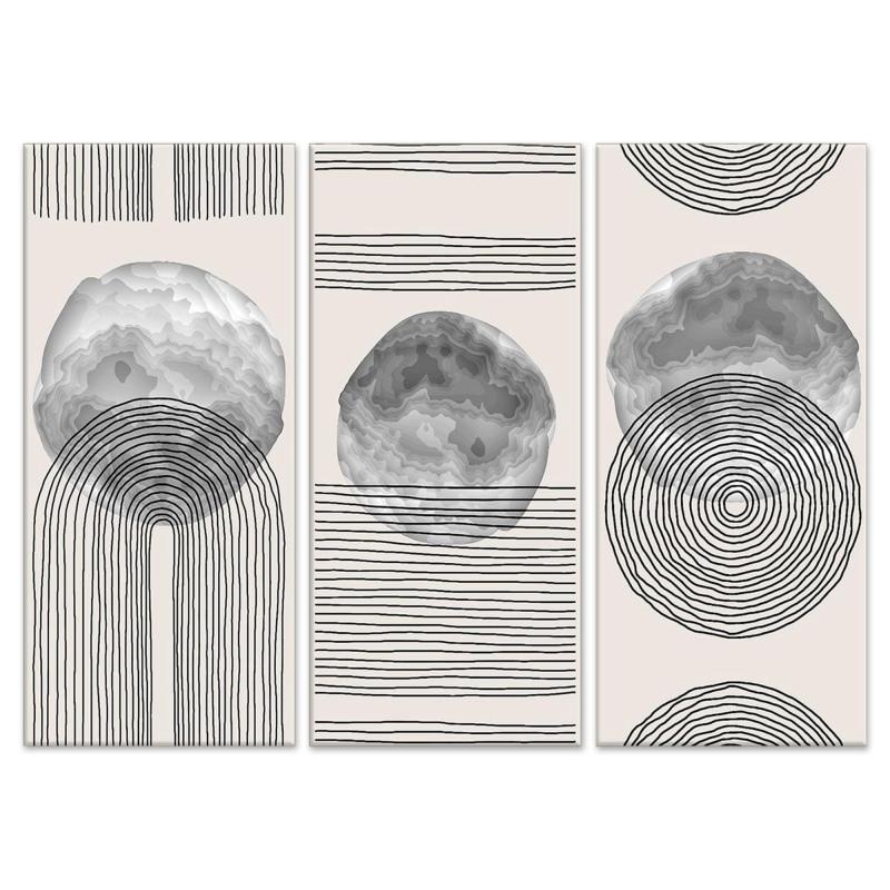 Quadro Moderno 3 pezzi stampa su tela GRANDE QUADRO 100x150 cm LINES, geometrico astratto per soggiorno, capezzale camera da letto, ufficio del brand Lupia, categoria: Arredo e decorazioni > Quadri e Tele > Grandi Quadri, disponibile su Vorreishop.