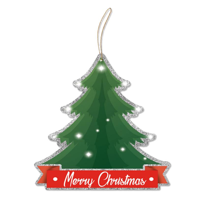 Decorazione natalizia ALBERO DI NATALE Silver da parete o albero, ghirlanda di natale in legno con stampa - 20x20 cm del brand Lupia, categoria: Idee regalo e bomboniere > Oggettistica > Natale, disponibile su Vorreishop.
