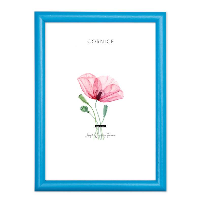 Cornice portafoto in legno da parete PIATTINA BLU, per foto, stampe artistiche, poster, quadri moderni - 18x24 cm del brand Lupia, categoria: Arredo e decorazioni > Cornici e Portafoto > Cornici portafoto da parete, disponibile su Vorreishop.