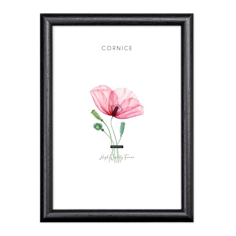 Cornice portafoto in legno da parete PIATTINA NERA, per foto, stampe artistiche, poster, quadri moderni - 50x70 cm del brand Lupia, categoria: Arredo e decorazioni > Cornici e Portafoto > Cornici portafoto da parete, disponibile su Vorreishop.