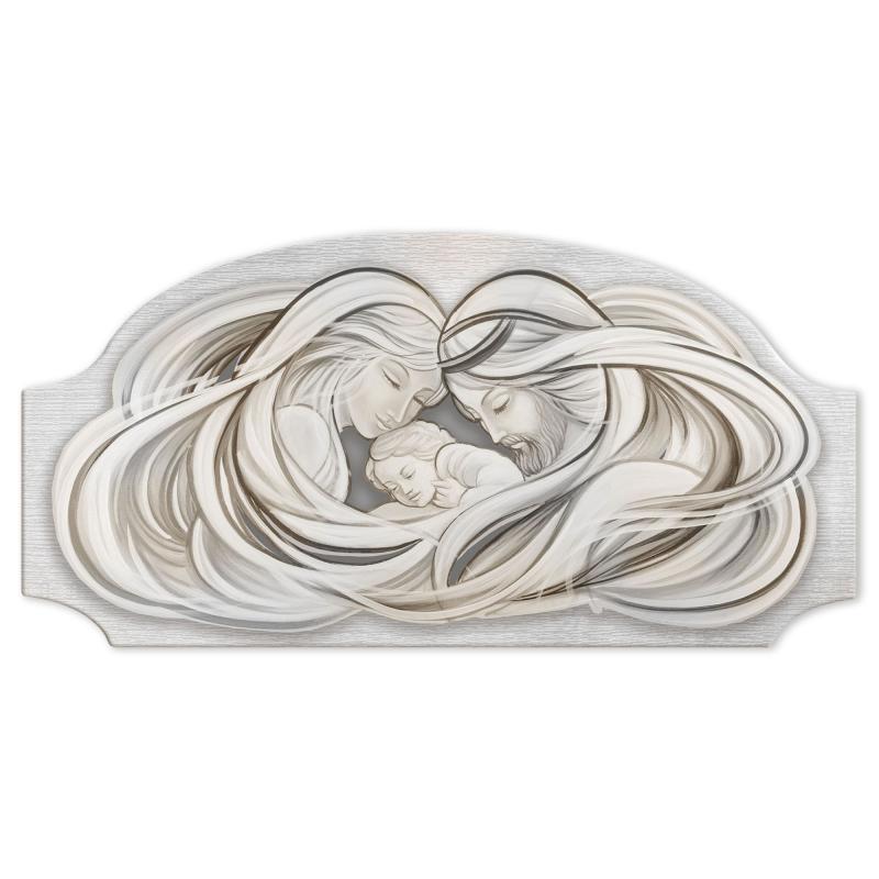 Quadro moderno camera da letto Capezzale Sacra Famiglia 1 FASHION TABLE 50x100 cm su tavola lavorata del brand Lupia, categoria: Arredo e decorazioni > Quadri e Tele > Quadri su Legno, disponibile su Vorreishop.