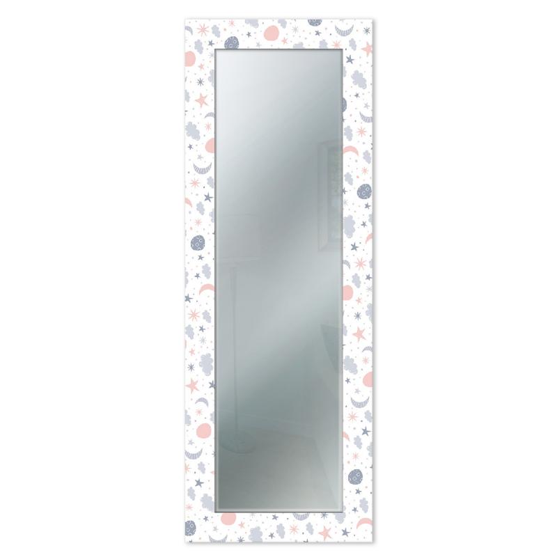 Specchio da parete lungo moderno Mirror Fantasy BABY ASTRONOMY 44x127 cm con cornice stampata del brand Lupia, categoria: Complementi d'arredo > Specchi e specchiere > Specchi da parete.