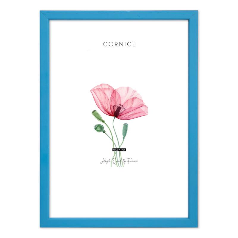 Cornice portafoto in legno da parete BOMBER BLU CELESTE, per foto, stampe artistiche, poster, quadri moderni - 30x40 cm del brand Lupia, categoria: Arredo e decorazioni > Cornici e Portafoto > Cornici portafoto da parete, disponibile su Vorreishop.