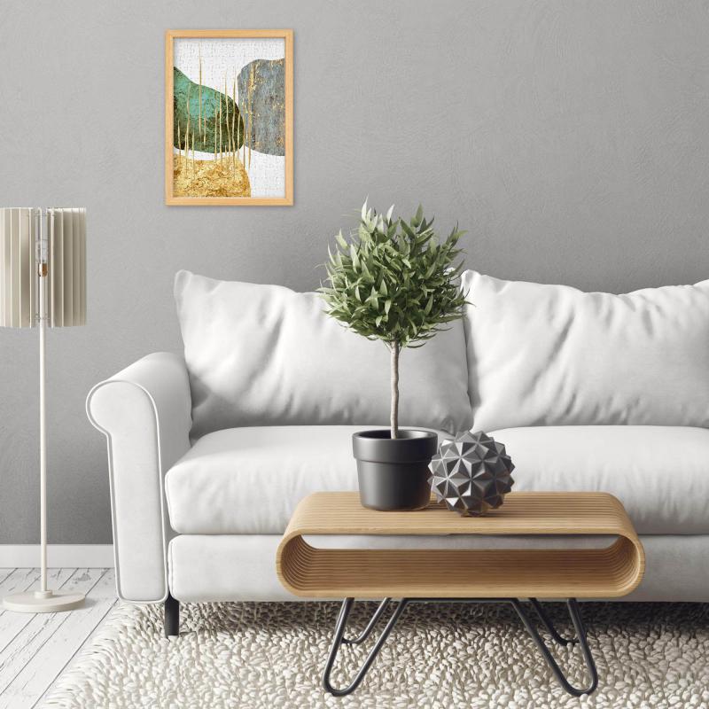 Cornice per PUZZLE Naturale da parete in legno Optical Natural con diverse dimensioni - 49x36 cm del brand Lupia, categoria: Arredo e decorazioni > Cornici e Portafoto > Cornici per Puzzle.