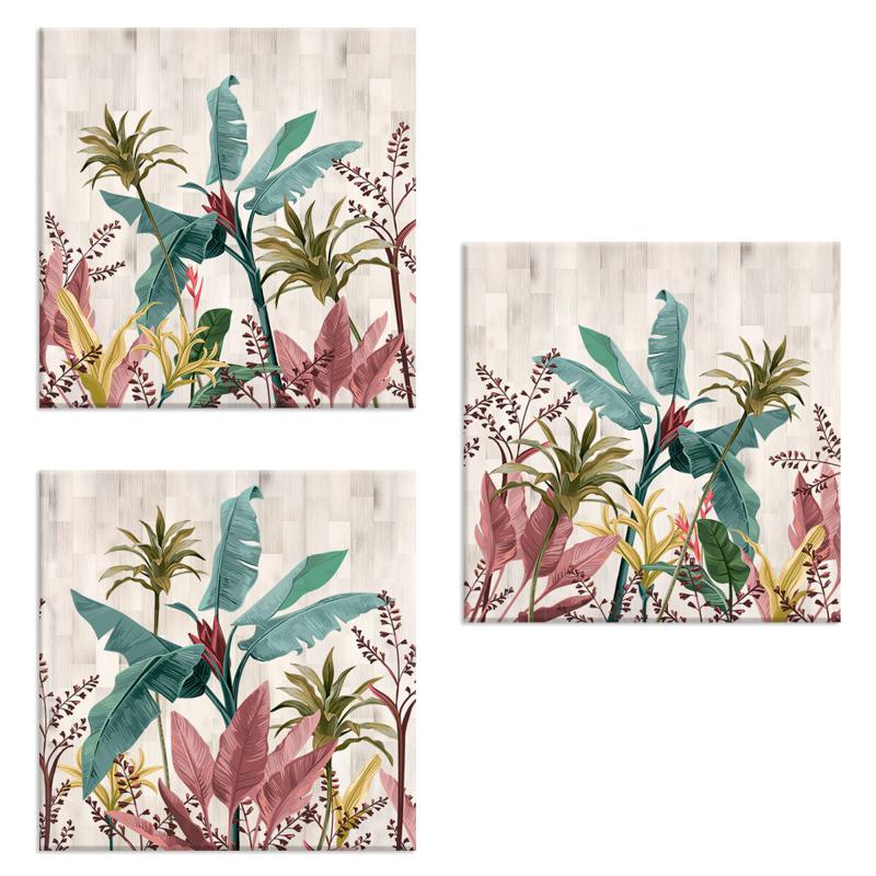 Set 3 pezzi Quadri su tela foglie di banano Canvas Day 38x38 cm BANANA LEAVES BEIGE per soggiorno, capezzale camera da letto, cucina, ufficio del brand Lupia, categoria: Arredo e decorazioni > Quadri e Tele > Quadri su tela, disponibile su Vorreishop.