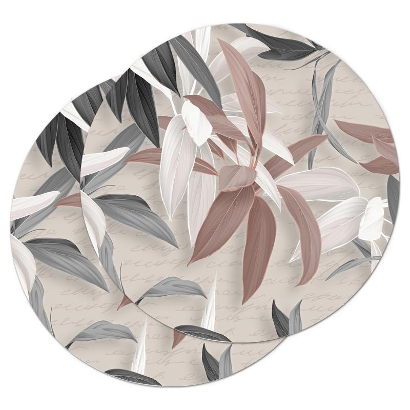 Sottotutto decorato con stampa a colori in Legno ROTONDO Sotto bicchiere, piatto, pentola con varie dimensioni - diam. 20 cm Set 2 pz LEAVES MIX del brand Lupia, categoria: Tavola e cucina > Accessori per la Tavola > Sottopentole, Sottopiatti e Sottobicchieri, disponibile su Vorreishop.