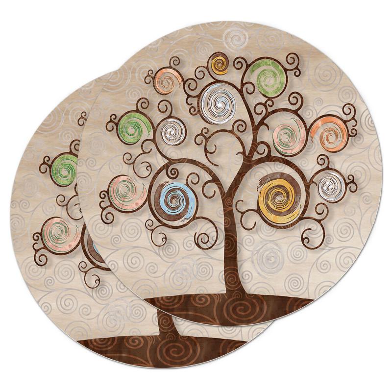 Sottotutto decorato con stampa a colori in Legno ROTONDO Sotto bicchiere, piatto, pentola con varie dimensioni - diam. 20 cm Set 2 pz TREE BEIGE del brand Lupia, categoria: Tavola e cucina > Accessori per la Tavola > Sottopentole, Sottopiatti e Sottobicchieri, disponibile su Vorreishop.