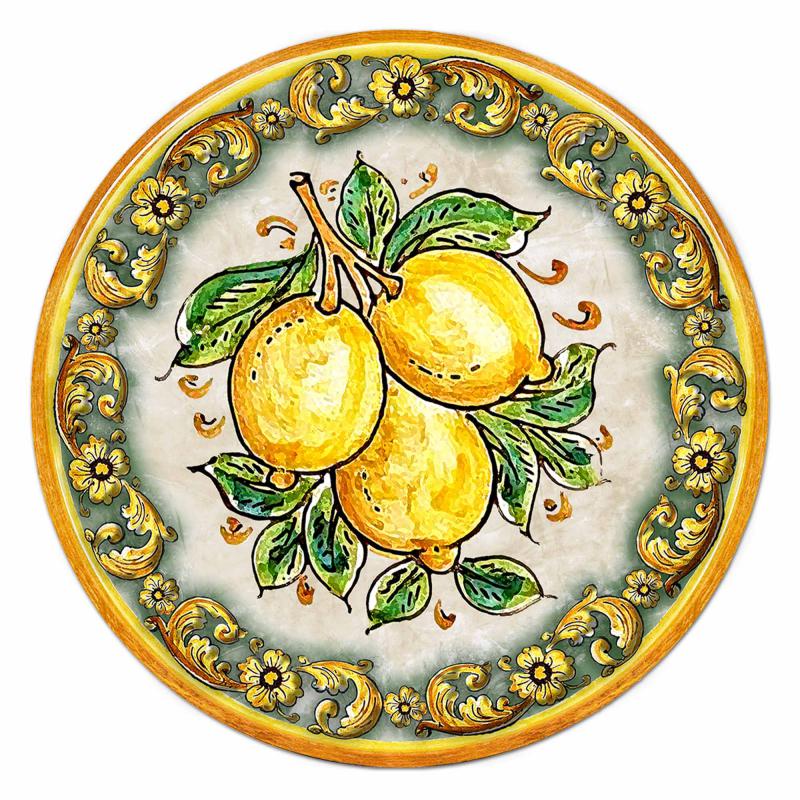 Sottotutto decorato con stampa a colori in Legno ROTONDO Sotto bicchiere, piatto, pentola con varie dimensioni - diam. 32 cm FRUIT 3 del brand Lupia, categoria: Tavola e cucina > Accessori per la Tavola > Sottopentole, Sottopiatti e Sottobicchieri, disponibile su Vorreishop.