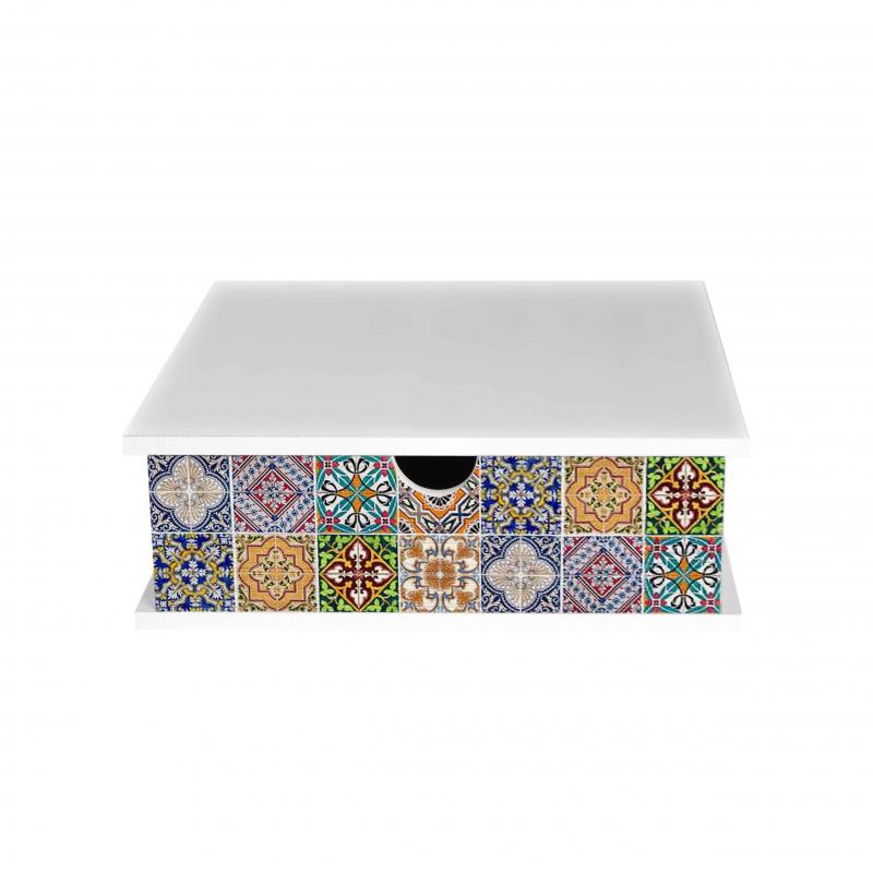 Contenitore Porta Capsule e Cialde caffÃ¨ Cassetto ORGANIZER White TILES 33x33 cm in legno del brand Lupia, categoria: Tavola e cucina > Portapane, Contenitori e Organizer > Organizer.