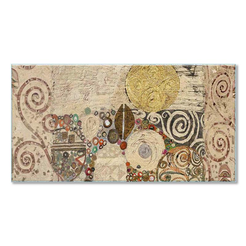 Lupia Quadro Moderno Stampa su Vetro Temperato GLASS COMPOSITION STYLE KLIMT Alta Definizione e Lucentezza di Colori | Design Elegante per Soggiorno, Camera, Ufficio | Facile da Appendere, 73x139 cm del brand Lupia, categoria: Arredo e decorazioni > Quadri e Tele > Quadri su vetro.