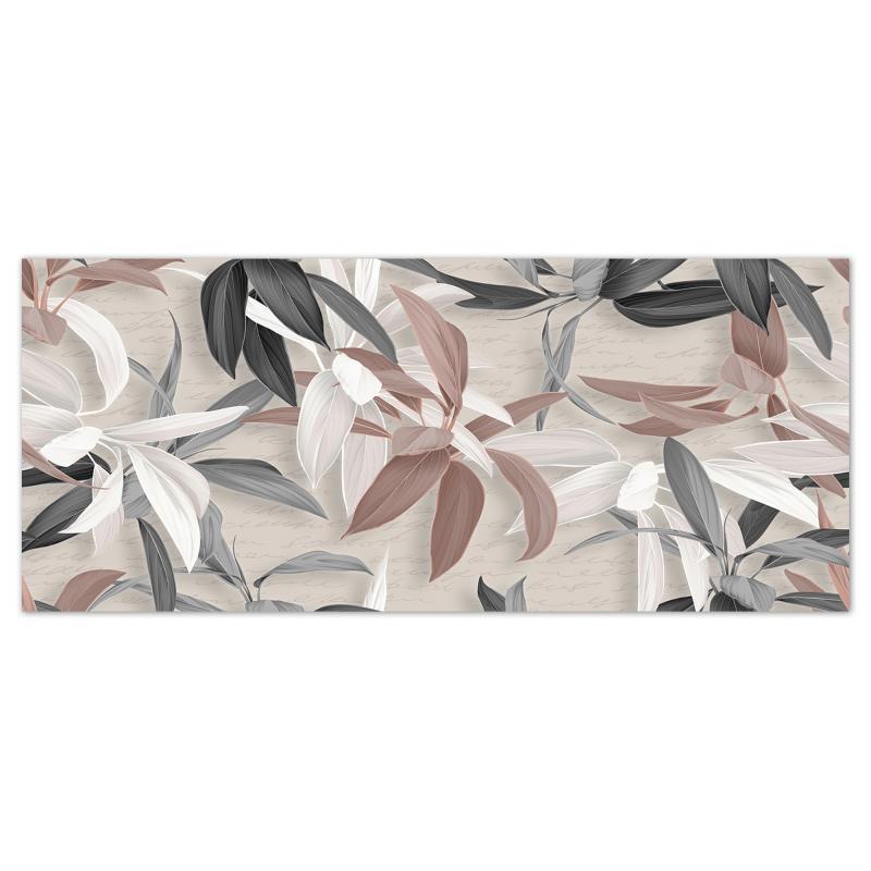 Quadro moderno Stampa su Tela CANVAS WORLD 65x149 cm LEAVES MIX, foglie grigie e tortora, per soggiorno, capezzale camera da letto, ufficio del brand Lupia, categoria: Arredo e decorazioni > Quadri e Tele > Quadri su tela, disponibile su Vorreishop.