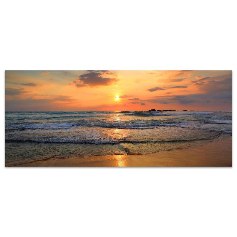 Quadro moderno Stampa su Tela CANVAS WORLD 65x149 cm BEACH SUNSET Tramonto, per soggiorno, capezzale camera da letto, ufficio del brand Lupia, categoria: Arredo e decorazioni > Quadri e Tele > Quadri su tela, disponibile su Vorreishop.