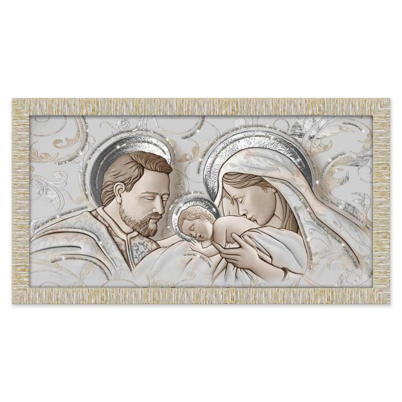 Quadro con cornice Sacra Famiglia Giovy Bianca Oro 60x110 cm THE KISS CERAMIC MIX Glitter del brand Lupia, categoria: Arredo e decorazioni > Quadri e Tele > Quadri con cornice, disponibile su Vorreishop.