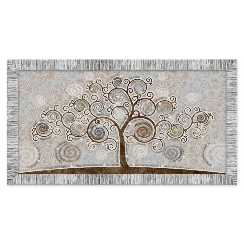 Quadro Moderno Camera da letto soggiorno con cornice GIOVY Bianca Argento TREE MIX 60x110 cm con Glitter tema Albero della Vita del brand Lupia, categoria: Arredo e decorazioni > Quadri e Tele > Quadri con Glitter, disponibile su Vorreishop.