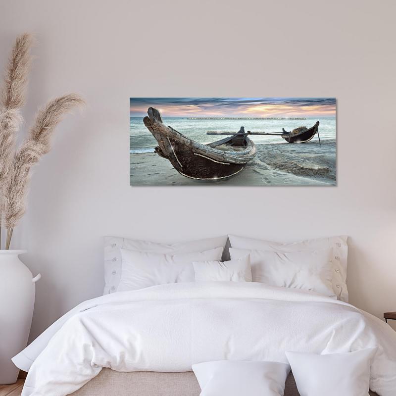 Quadro su tela con glitter BRILLANT CANOE - 52X122 cm del brand Lupia, categoria: Arredo e decorazioni > Quadri e Tele > Quadri su tela.