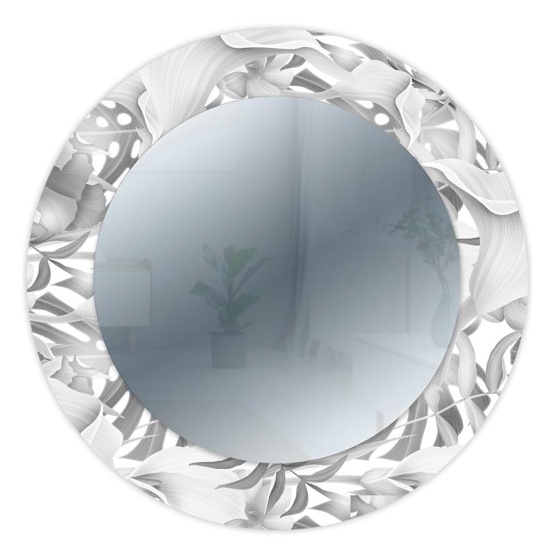 Specchio da parete Rotondo moderno Mirror Fantasy CALLE WHITE diam. 65 cm, Circolare con cornice stampata, specchiera per camera da letto, soggiorno, ingresso del brand Lupia, categoria: Complementi d'arredo > Specchi e specchiere > Specchi stampati, disponibile su Vorreishop.