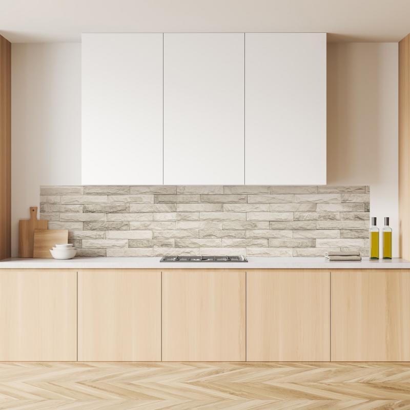 Lupia Pannello Paraschizzi Schienale Cucina con decorazione stampata, in Alluminio composito, Facile da applicare, Lavabile Ignifugo Resistente all'Acqua - brand Lupia, categoria: Arredo e decorazioni > Decorazioni da parete > Pannelli retro Cucina, disponibile su Vorreishop.ata, MATTONI WHITE, in Alluminio composito, Facile da applicare, Lavabile Ignifugo Resistente all'Acqua - 260xH62,5 cm del brand Lupia, categoria: Arredo e decorazioni > Decorazioni da parete > Pannelli retro Cucina, disponibile su Vorr