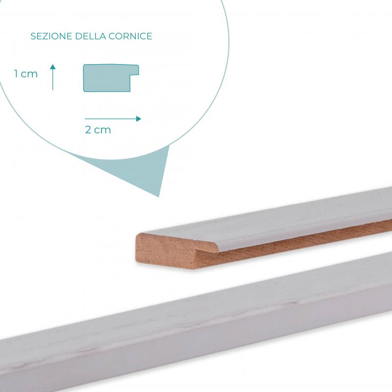 Cornice portafoto leggera in legno ecologico MDF da parete SHABBY GREY Grigia, per foto, stampe artistiche, poster, quadri moderni e documenti - 35x50 cm del brand Lupia, categoria: Arredo e decorazioni > Cornici e Portafoto > Cornici portafoto da parete.