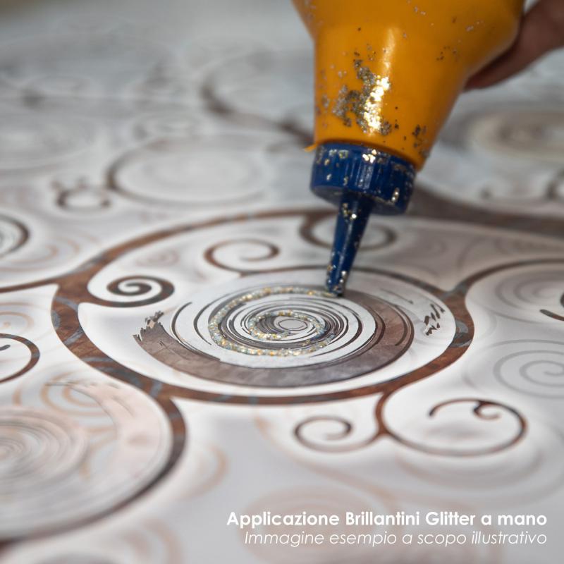 Quadro Moderno Camera da letto con cornice GIOVY Bianca Oro ANGELS IN FLOWERS MIX 60x110 cm con Glitter del brand Lupia, categoria: Arredo e decorazioni > Quadri e Tele > Quadri con cornice.