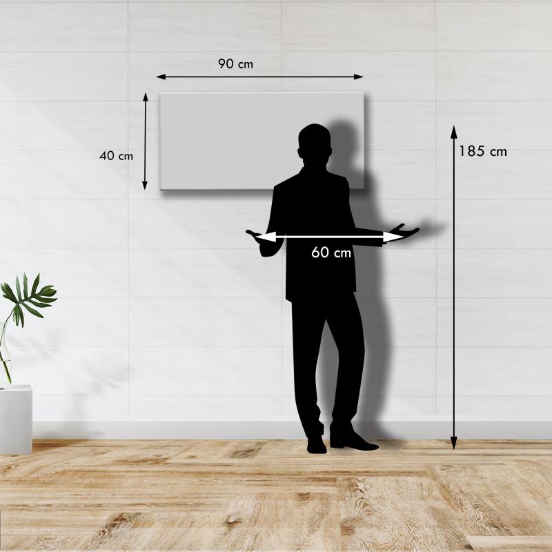 Lupia - Quadro moderno Stampa su Legno MDF BOARD 40x90 cm, stile stampa su assi legno, Per Soggiorno, bar, cucina, caffetteria, pub - KEEP CALM HAPPY WHITE del brand Lupia, categoria: Arredo e decorazioni > Quadri e Tele > Quadri su Legno.