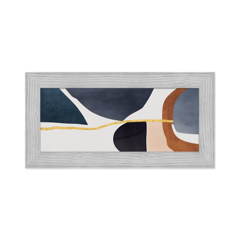 Quadro moderno, per soggiorno camera da letto, con cornice BOSTON colore GREY, 28x57 cm, WATERCOLOR stampa su pannello in legno, stile artistico astratto del brand Lupia, categoria: Arredo e decorazioni > Quadri e Tele > Quadri su Legno, disponibile su Vorreishop.