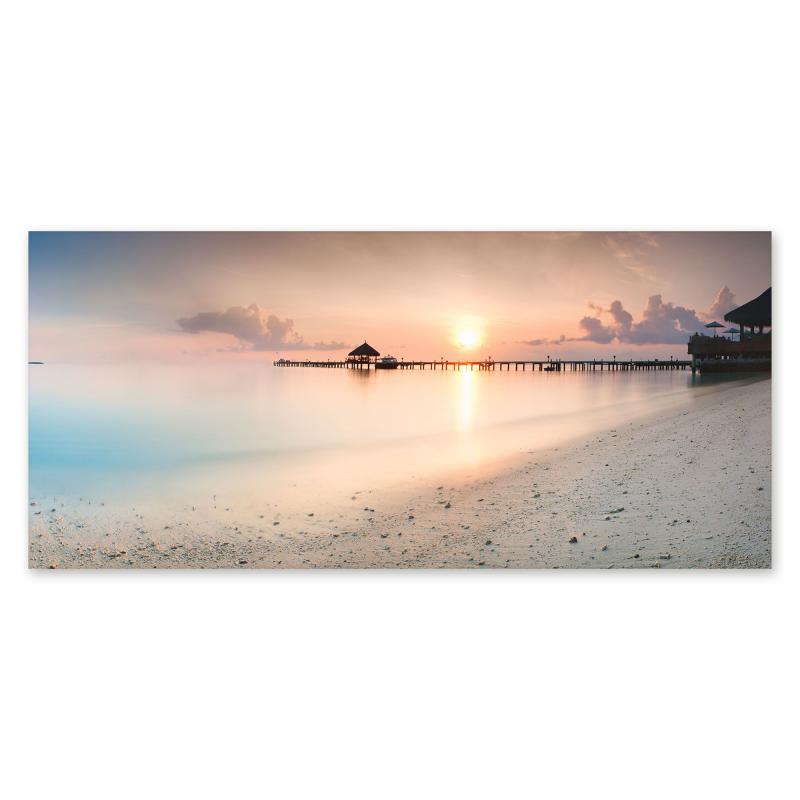 Lupia - Quadro moderno su Tela Canvas DEEP 65x143 cm LAGOON, Tela Cotone, Stampa, Made in Italy, Telaio in Legno, casa, soggiorno, capezzale camera da letto, hotel, ufficio del brand Lupia, categoria: Arredo e decorazioni > Quadri e Tele > Quadri su tela, disponibile su Vorreishop.