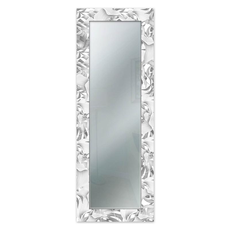 Specchio da parete lungo moderno Mirror Fantasy CALLE WHITE 52x152 cm con cornice stampata, specchiera per camera da letto, soggiorno, ingresso del brand Lupia, categoria: Complementi d'arredo > Specchi e specchiere > Specchi stampati, disponibile su Vorreishop.