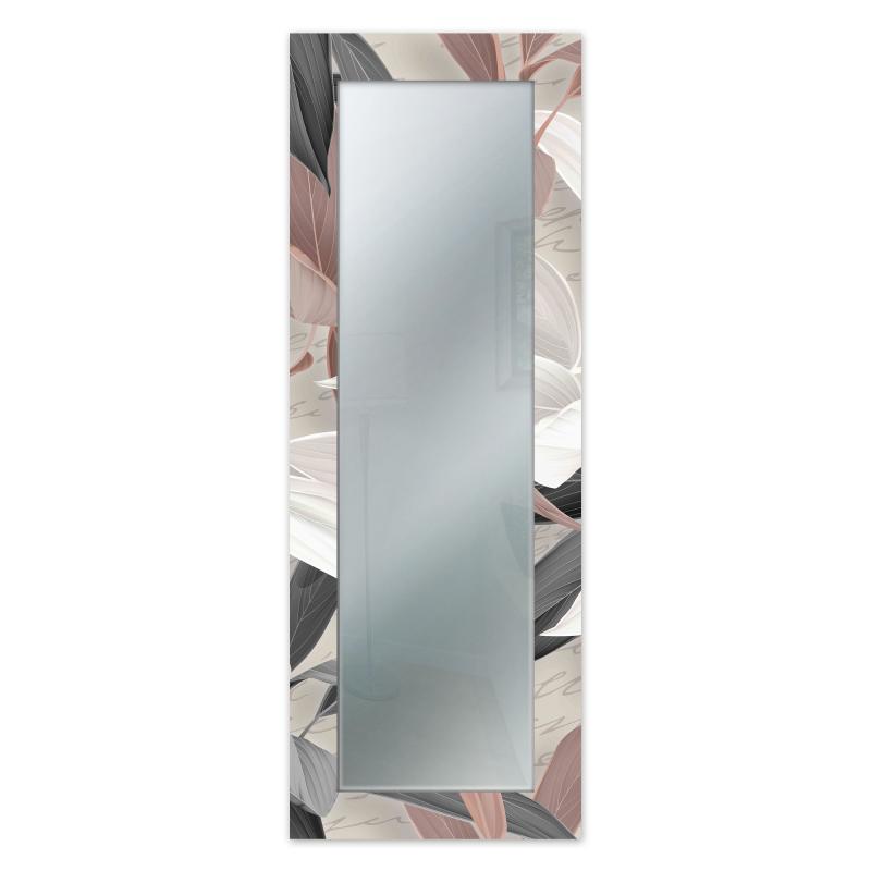 Specchio da parete lungo moderno Mirror Fantasy LEAVES MIX 52x152 cm con cornice stampata, specchiera per camera da letto, soggiorno, ingresso del brand Lupia, categoria: Complementi d'arredo > Specchi e specchiere > Specchi da parete, disponibile su Vorreishop.