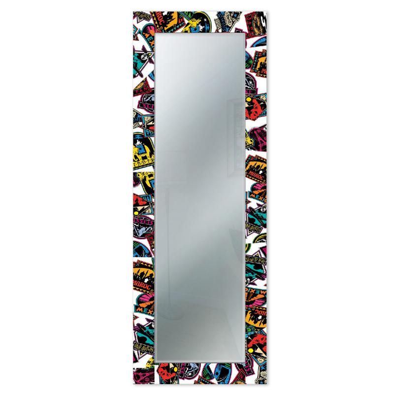 Specchio da parete lungo moderno Mirror Fantasy VOYAGER POP 52x152 cm con cornice stampata, specchiera per camera da letto, soggiorno, ingresso del brand Lupia, categoria: Complementi d'arredo > Specchi e specchiere > Specchi da parete, disponibile su Vorreishop.
