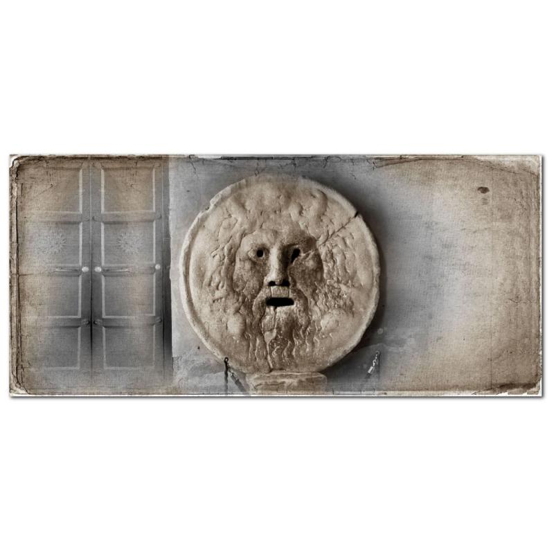 Lupia - Quadro moderno su Tela Canvas DEEP 65X143 cm, con paesaggi e localismi italiani, per casa, soggiorno, capezzale camera da letto, hotel, ufficio, ROMA - BOCCA DELLA VERITa' MIX          del brand Lupia, categoria: Arredo e decorazioni > Quadri e Tele > Quadri cittÃ  e Localismi, disponibile su Vorreishop.