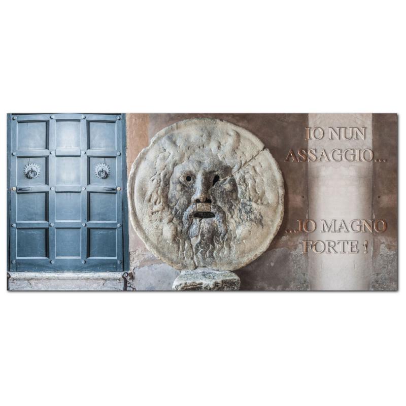 Lupia - Quadro moderno su Tela Canvas DEEP 65X143 cm, con paesaggi e localismi italiani, per casa, soggiorno, capezzale camera da letto, hotel, ufficio, ROMA - BOCCA VERITa'-MAGNO FORTE        del brand Lupia, categoria: Arredo e decorazioni > Quadri e Tele > Quadri cittÃ  e Localismi, disponibile su Vorreishop.