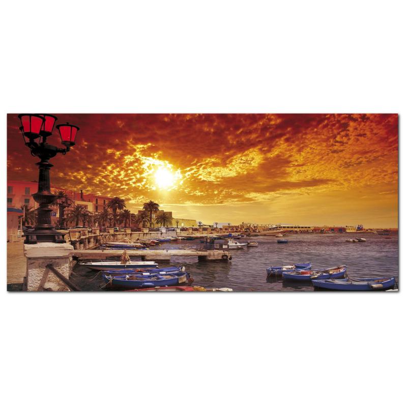 Lupia - Quadro moderno su Tela Canvas DEEP 65X143 cm, con paesaggi e localismi italiani, per casa, soggiorno, capezzale camera da letto, hotel, ufficio, PUGLIA - BARI HOT                      del brand Lupia, categoria: Arredo e decorazioni > Quadri e Tele > Quadri cittÃ  e Localismi, disponibile su Vorreishop.