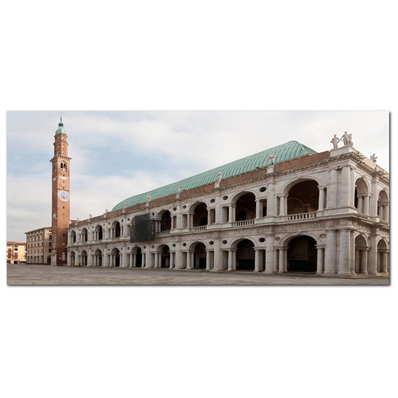 Lupia - Quadro moderno su Tela Canvas DEEP 65X143 cm, con paesaggi e localismi italiani, per casa, soggiorno, capezzale camera da letto, hotel, ufficio, VICENZA - BASILICA                     del brand Lupia, categoria: Arredo e decorazioni > Quadri e Tele > Quadri cittÃ  e Localismi, disponibile su Vorreishop.