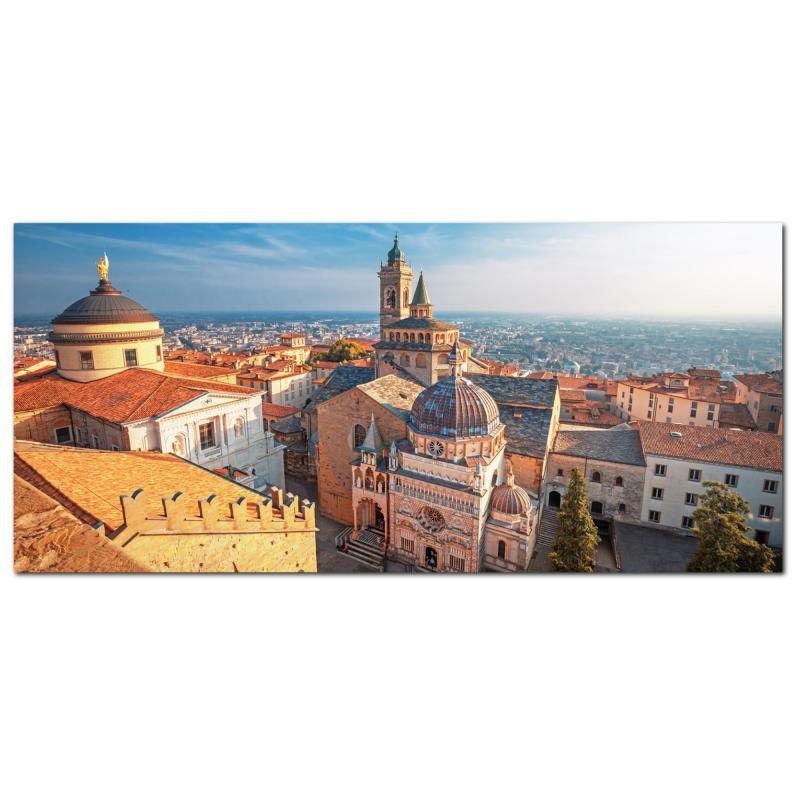 Lupia - Quadro moderno su Tela Canvas DEEP 65X143 cm, con paesaggi e localismi italiani, per casa, soggiorno, capezzale camera da letto, hotel, ufficio, BERGAMO-SANTA MARIA MAGGIORE           del brand Lupia, categoria: Arredo e decorazioni > Quadri e Tele > Quadri cittÃ  e Localismi, disponibile su Vorreishop.