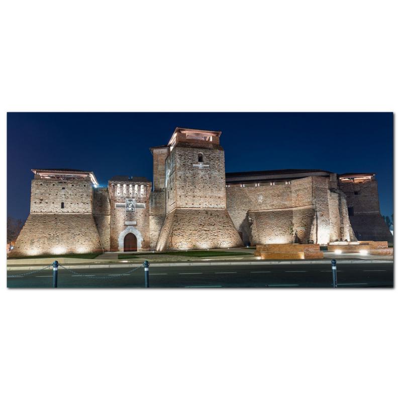 Lupia - Quadro moderno su Tela Canvas DEEP 65X143 cm, con paesaggi e localismi italiani, per casa, soggiorno, capezzale camera da letto, hotel, ufficio, RIMINI - CASTEL SISMONDO               del brand Lupia, categoria: Arredo e decorazioni > Quadri e Tele > Quadri cittÃ  e Localismi, disponibile su Vorreishop.