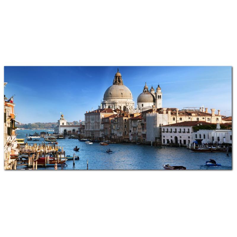 Lupia - Quadro moderno su Tela Canvas DEEP 65X143 cm, con paesaggi e localismi italiani, per casa, soggiorno, capezzale camera da letto, hotel, ufficio, VENEZIA - CHIESA DELLA SALUTE          del brand Lupia, categoria: Arredo e decorazioni > Quadri e Tele > Quadri cittÃ  e Localismi, disponibile su Vorreishop.