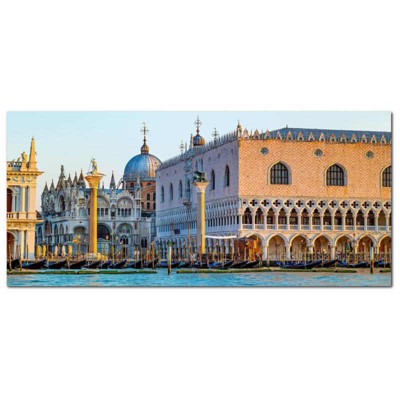 Lupia - Quadro moderno su Tela Canvas DEEP 65X143 cm, con paesaggi e localismi italiani, per casa, soggiorno, capezzale camera da letto, hotel, ufficio, VENEZIA - PIAZZA SAN MARCO GIORNO      del brand Lupia, categoria: Arredo e decorazioni > Quadri e Tele > Quadri cittÃ  e Localismi, disponibile su Vorreishop.