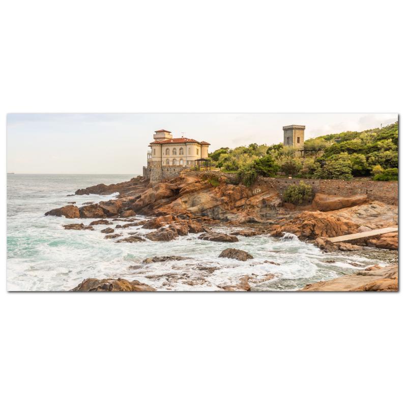 Lupia - Quadro moderno su Tela Canvas DEEP 65X143 cm, con paesaggi e localismi italiani, per casa, soggiorno, capezzale camera da letto, hotel, ufficio, LIVORNO - CASTELLO DEL BOCCALE         del brand Lupia, categoria: Arredo e decorazioni > Quadri e Tele > Quadri cittÃ  e Localismi, disponibile su Vorreishop.