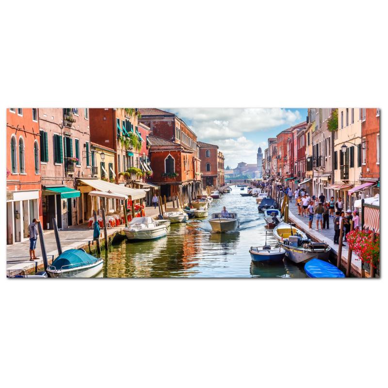 Lupia - Quadro moderno su Tela Canvas DEEP 65X143 cm, con paesaggi e localismi italiani, per casa, soggiorno, capezzale camera da letto, hotel, ufficio, VENEZIA - SCORCIO MURANO               del brand Lupia, categoria: Arredo e decorazioni > Quadri e Tele > Quadri cittÃ  e Localismi, disponibile su Vorreishop.