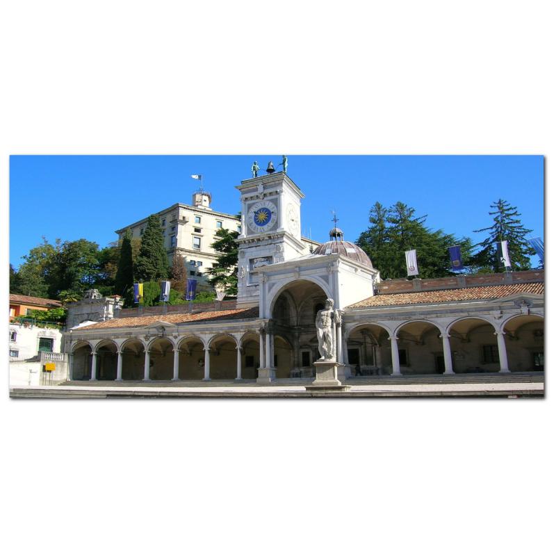 Lupia - Quadro moderno su Tela Canvas DEEP 65X143 cm, con paesaggi e localismi italiani, per casa, soggiorno, capezzale camera da letto, hotel, ufficio, UDINE - CASTELLO                       del brand Lupia, categoria: Arredo e decorazioni > Quadri e Tele > Quadri cittÃ  e Localismi, disponibile su Vorreishop.