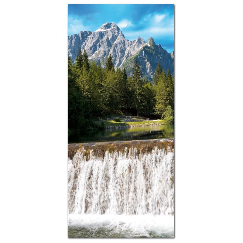 Lupia - Quadro moderno su Tela Canvas DEEP 65X143 cm, con paesaggi e localismi italiani, per casa, soggiorno, capezzale camera da letto, hotel, ufficio, UDINE - CASCATA                        del brand Lupia, categoria: Arredo e decorazioni > Quadri e Tele > Quadri cittÃ  e Localismi, disponibile su Vorreishop.
