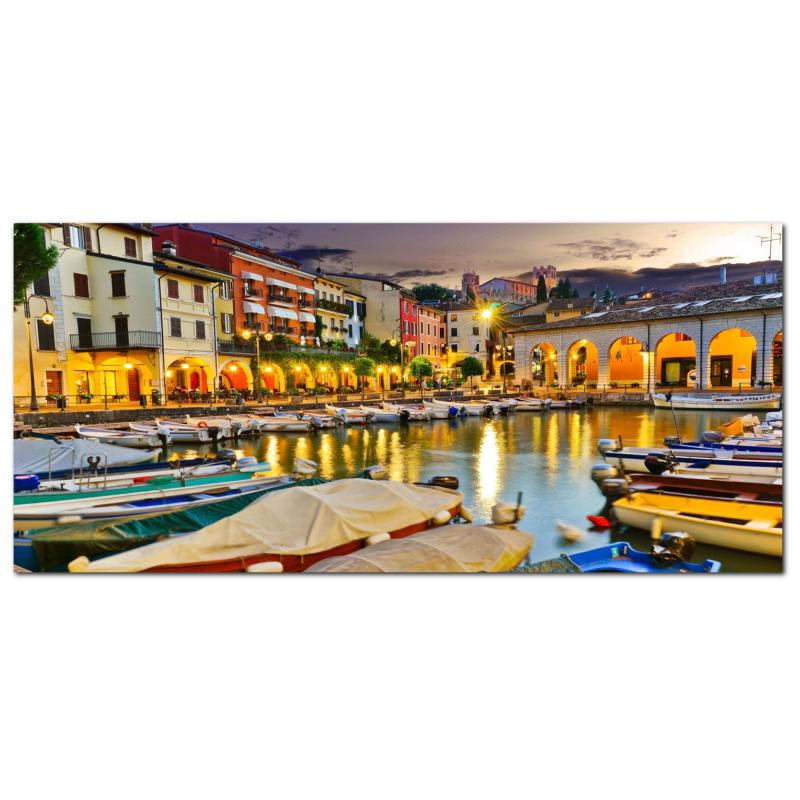 Lupia - Quadro moderno su Tela Canvas DEEP 65X143 cm, con paesaggi e localismi italiani, per casa, soggiorno, capezzale camera da letto, hotel, ufficio, BRESCIA - DESENZANO DEL GARDA          del brand Lupia, categoria: Arredo e decorazioni > Quadri e Tele > Quadri cittÃ  e Localismi, disponibile su Vorreishop.