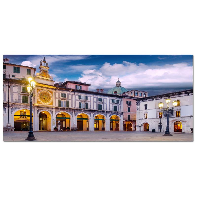 Lupia - Quadro moderno su Tela Canvas DEEP 65X143 cm, con paesaggi e localismi italiani, per casa, soggiorno, capezzale camera da letto, hotel, ufficio, BRESCIA - PIAZZA DELLA LOGGIA          del brand Lupia, categoria: Arredo e decorazioni > Quadri e Tele > Quadri cittÃ  e Localismi, disponibile su Vorreishop.
