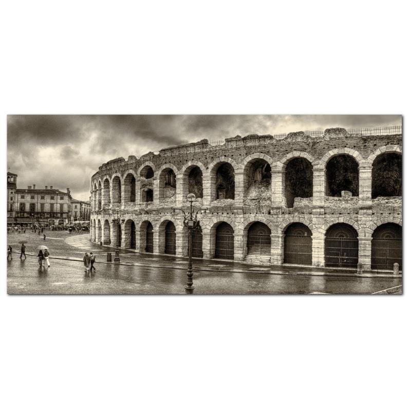 Lupia - Quadro moderno su Tela Canvas DEEP 65X143 cm, con paesaggi e localismi italiani, per casa, soggiorno, capezzale camera da letto, hotel, ufficio, VERONA - ARENA OLD                     del brand Lupia, categoria: Arredo e decorazioni > Quadri e Tele > Quadri cittÃ  e Localismi, disponibile su Vorreishop.