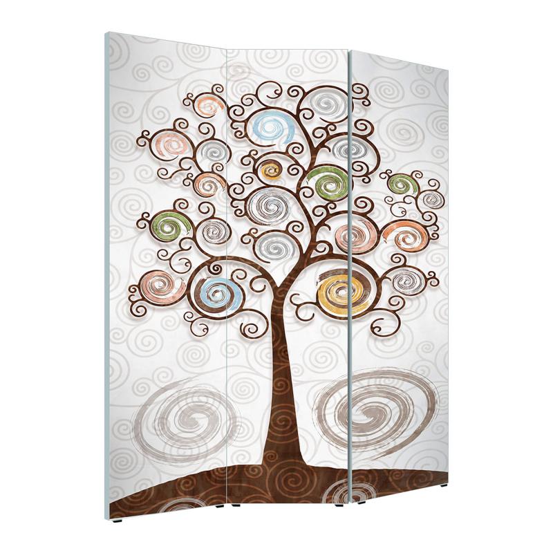 Lupia - Separe' per interni, Divisorio 135,6 x H 176 x P 3,1 cm TREE WHITE paravento 3 Ante in legno con Tele stampate fronte retro Soggetto unico del brand Lupia, categoria: Complementi d'arredo > Paraventi e separè > Paraventi decorativi bifacciali, disponibile su Vorreishop.