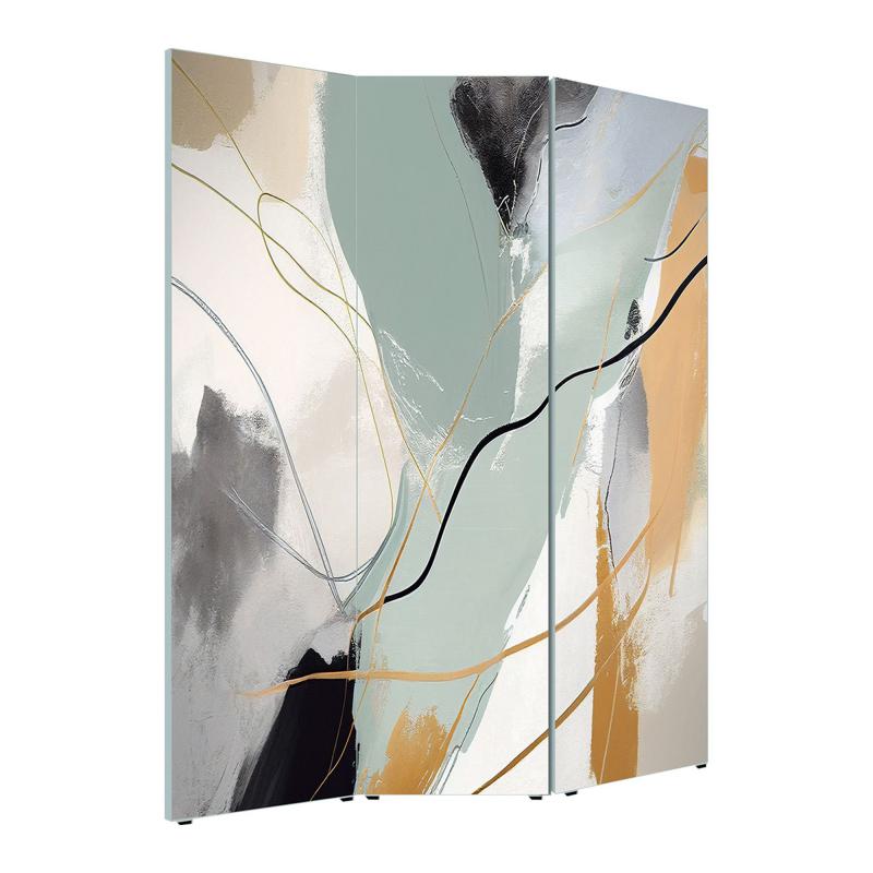 Lupia - Separe' per interni, Divisorio 135,6 x H 176 x P 3,1 cm PAINT SPOTS paravento 3 Ante in legno con Tele stampate fronte retro Soggetto unico del brand Lupia, categoria: Complementi d'arredo > Paraventi e separè > Paraventi decorativi bifacciali, disponibile su Vorreishop.