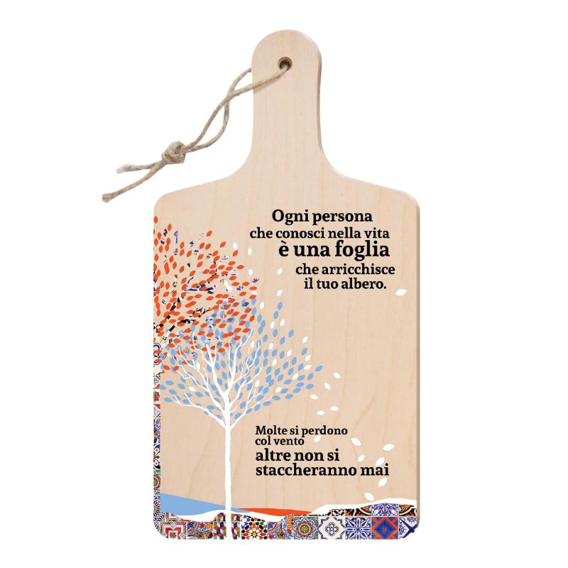 Lupia - Tagliere Decorativo con Manico, Frasi e disegni a Tema, colorato, Souvenir Artigianale, Appendibile in Cucina, Made in Italy, Legno multistrato del brand Lupia, categoria: Idee regalo e bomboniere > Bomboniere > Bomboniere Taglieri decorativi, disponibile su Vorreishop.