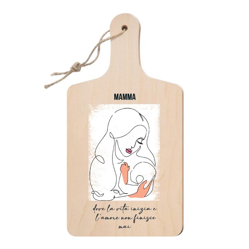 Lupia - Tagliere Decorativo con Manico, Frasi e disegni a Tema, colorato, Souvenir Artigianale, Appendibile in Cucina, Made in Italy, Legno multistrato del brand Lupia, categoria: Idee regalo e bomboniere > Bomboniere > Bomboniere Taglieri decorativi, disponibile su Vorreishop.