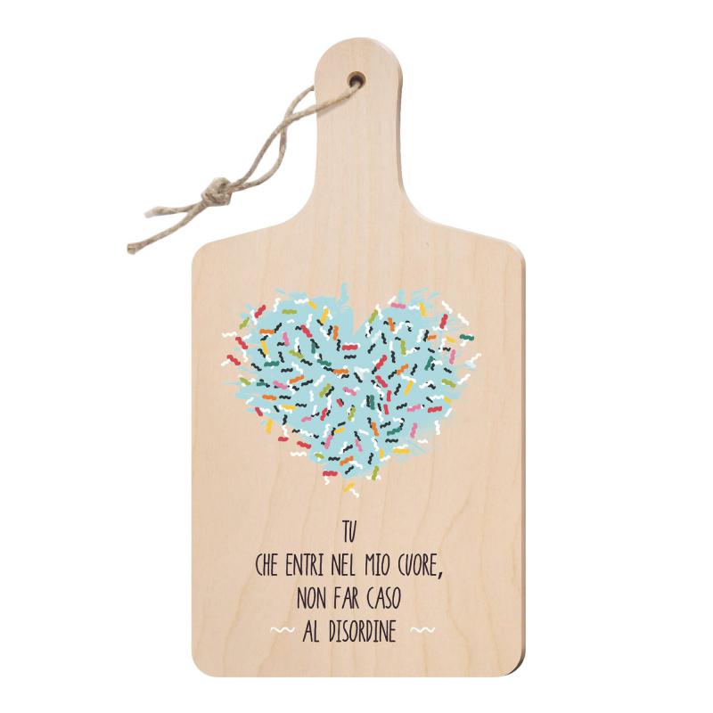 Lupia - Tagliere Decorativo con Manico, Frasi e disegni a Tema, colorato, Souvenir Artigianale, Appendibile in Cucina, Made in Italy, Legno multistrato del brand Lupia, categoria: Idee regalo e bomboniere > Bomboniere > Bomboniere Taglieri decorativi, disponibile su Vorreishop.