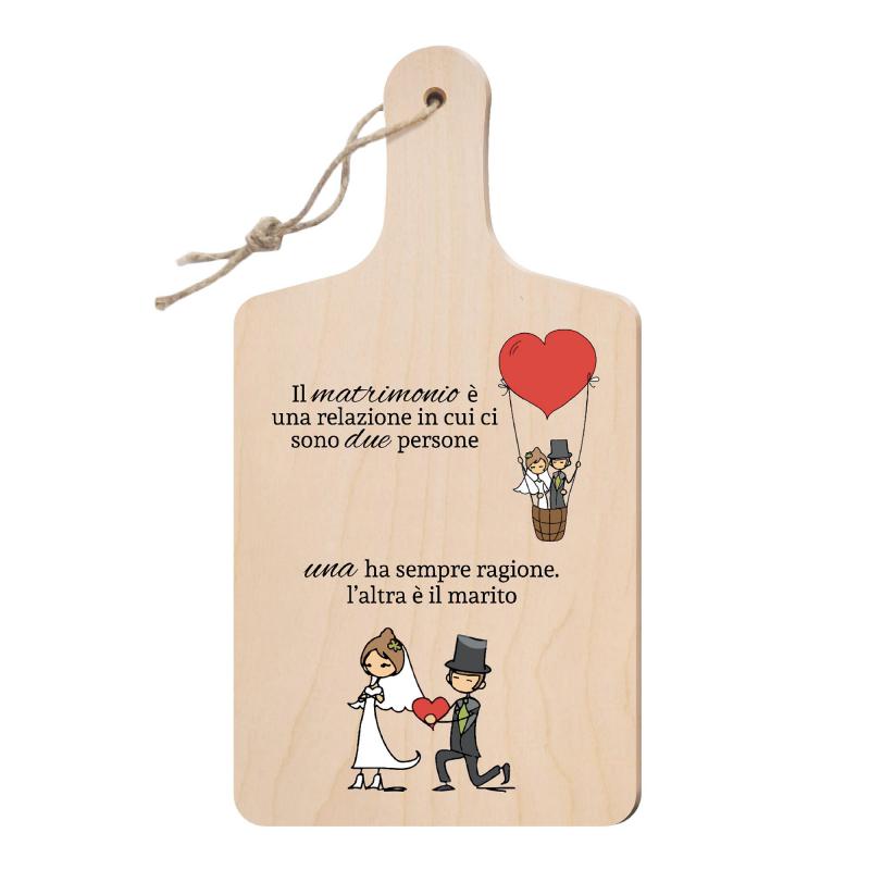 Lupia - Tagliere Decorativo con Manico, Frasi e disegni a Tema, colorato, Souvenir Artigianale, Appendibile in Cucina, Made in Italy, Legno multistrato del brand Lupia, categoria: Idee regalo e bomboniere > Bomboniere > Bomboniere Taglieri decorativi, disponibile su Vorreishop.